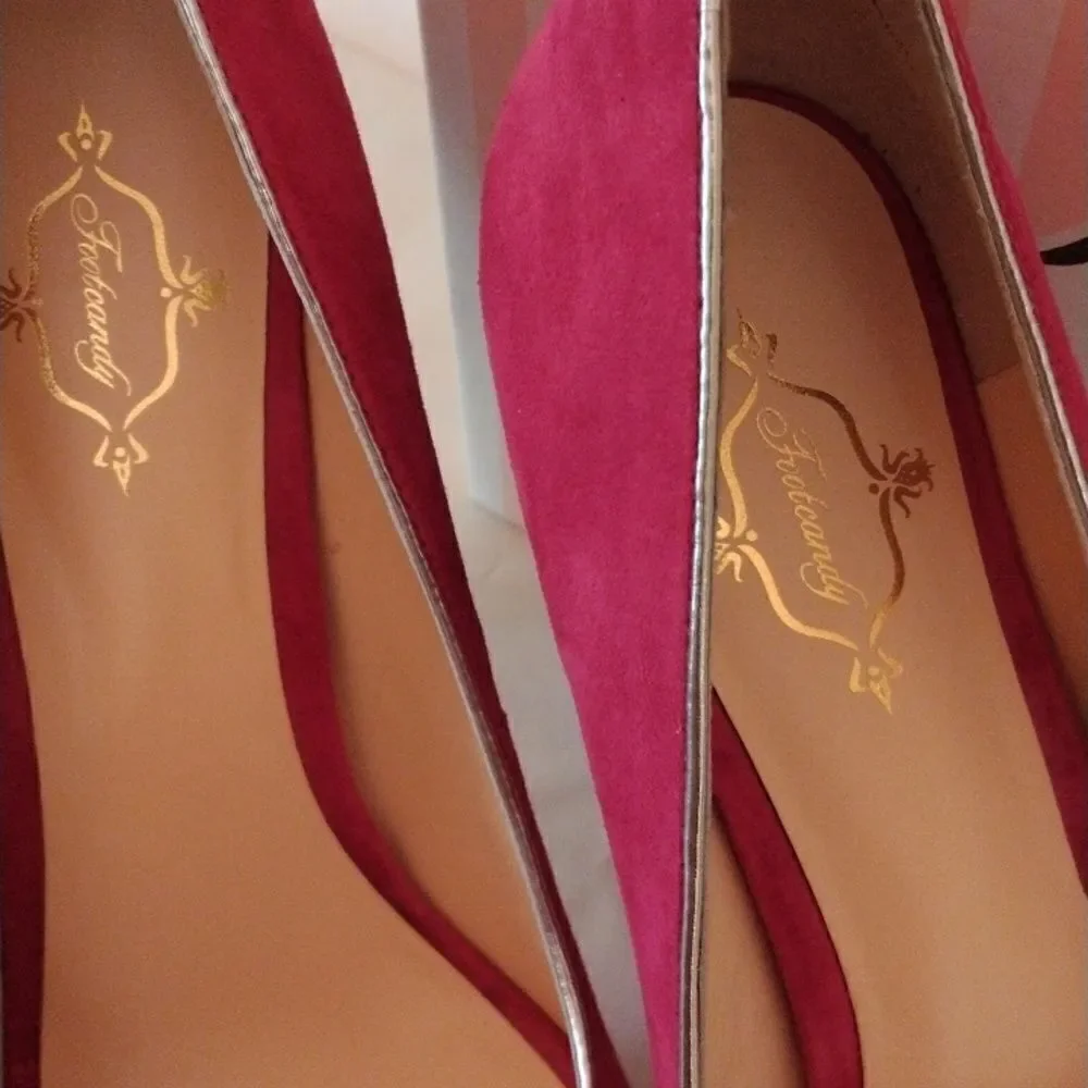 Footcandy Color Block Platform Heels - Picture 7 of 13